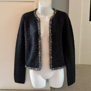 RAG & BONE Davies Bolero Silver Trim Cardigan Sz XS NWT $498!!